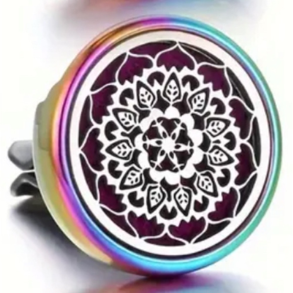 New Aromatherapy Car Vent Clip w/10 colored pads. Add your own Essential Oil - Picture 1 of 5
